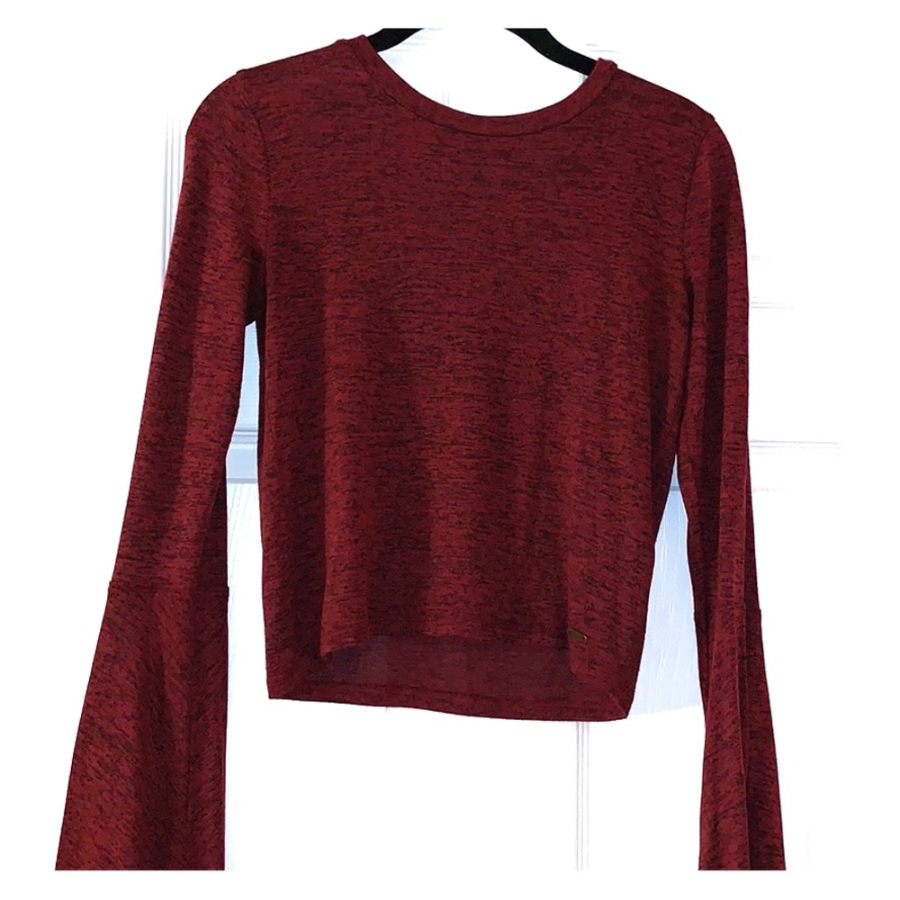 Maroon Hollister shirt
